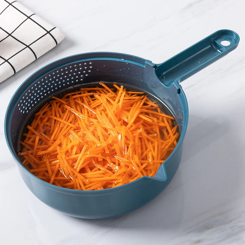 
Multifunction 12 In 1 Wet Basket Fruit Vegetable Cutter Peeler Slicers Kitchen Tools 