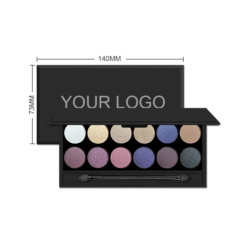 Romantic Bird OEM ODM Powder Eyeshadow Palette With Brush High Pigment Wholesale Pick Your Own Colors Private Label Eyeshadow