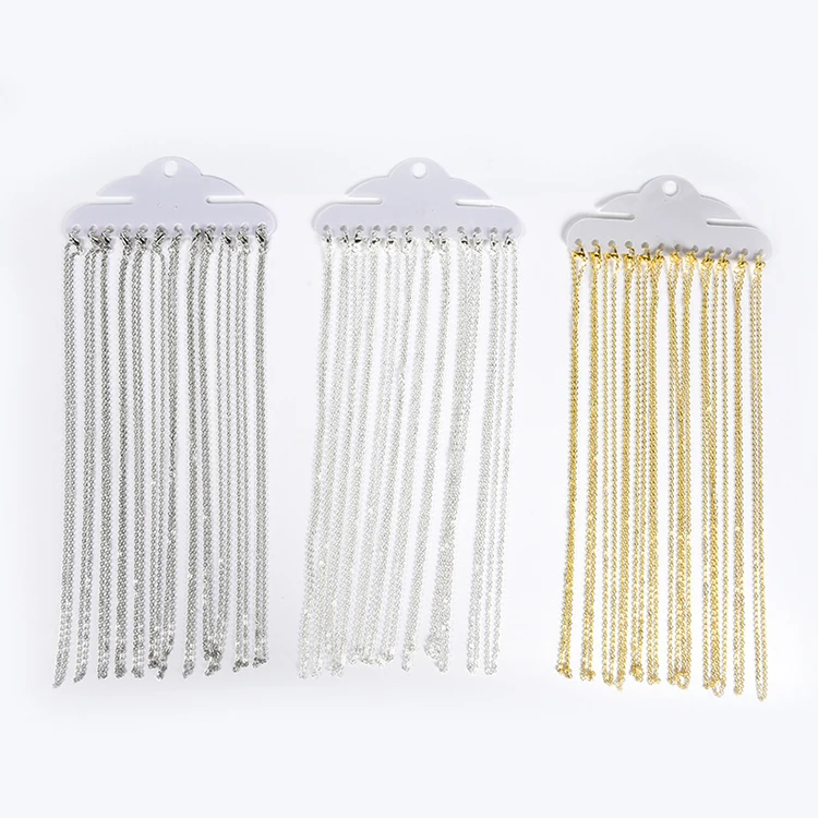 Hot Selling Silver tone/Gold/ Silver Flat Link Chain/Necklace & Bracelet Connector Charm Finding