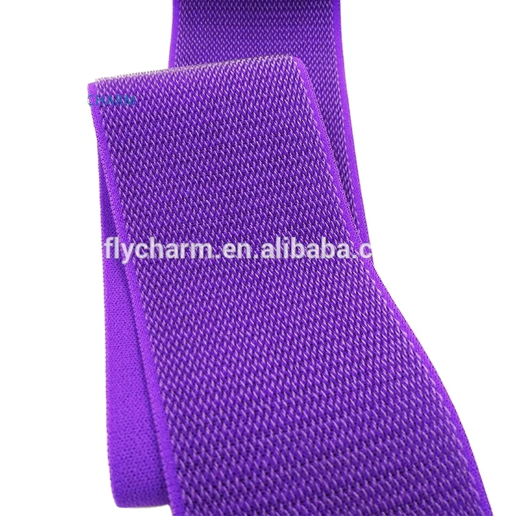 Eco-friendly comfortable any color elastic hook and loop tape