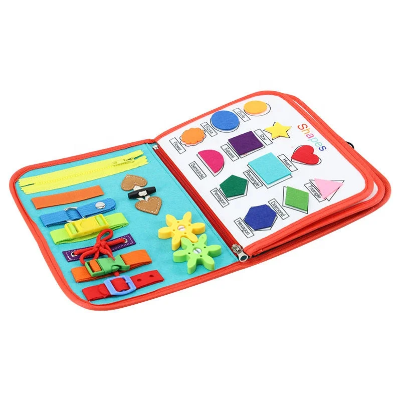 Felt Busy Board For Toddlers Educational Montessori Toys Toddler Activities BusyBoard in Dutch for 3 4 5 Years Old Boys Girls