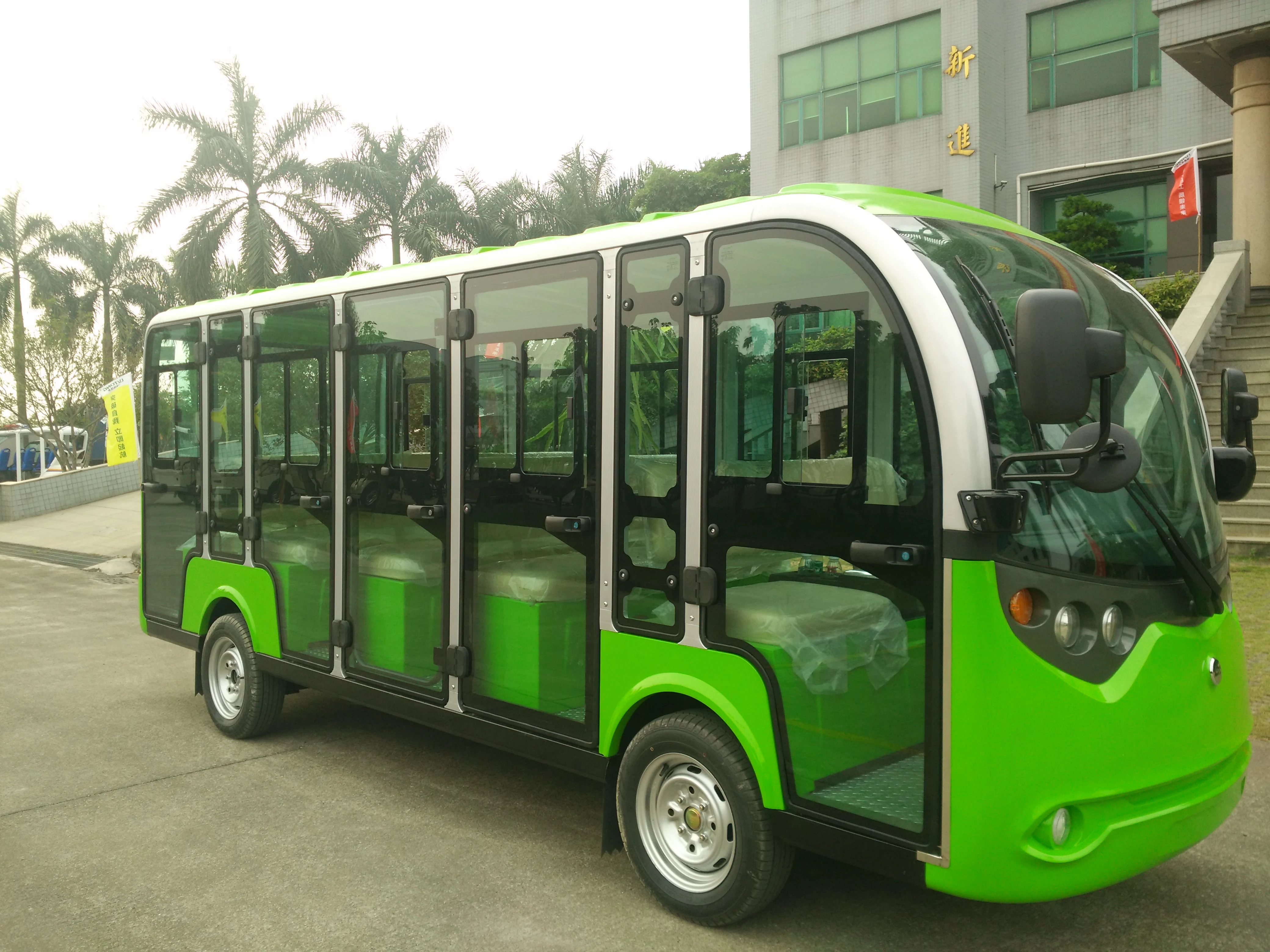 CE 14 Seats Electric Sightseeing Bus Car