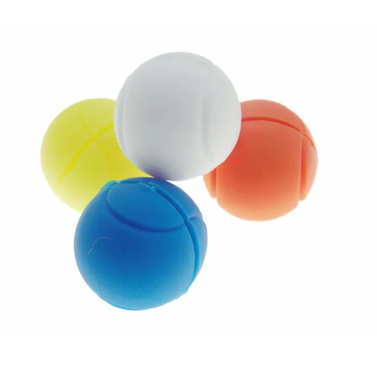 Ball shape silicone rubber tennis racket vibration dampeners