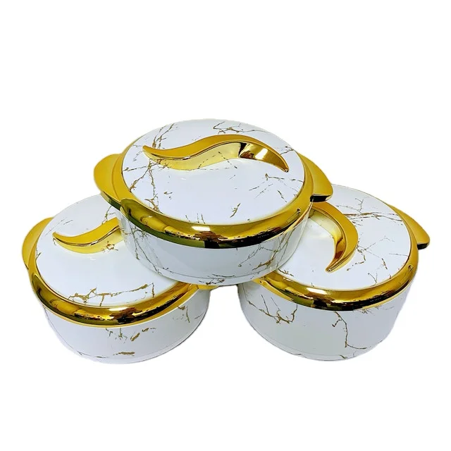 High Quality Large Capacity Household Restaurant 3 Pcs Thermo Insulated Hot Pot Food Storage Warmer Casserol Set 1.5/2/2.5L