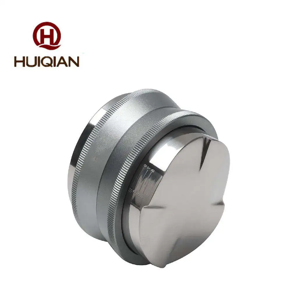 Custom Logo 51 53 58mm Coffee Distributor Leveler Tamper Dual Head Adjustable Depth Espresso Coffee Tamper