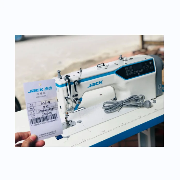 100% original JACK A5E High Speed Computerized Lockstitch High Overlapping Ratio Industrial Sewing Machine ready to ship