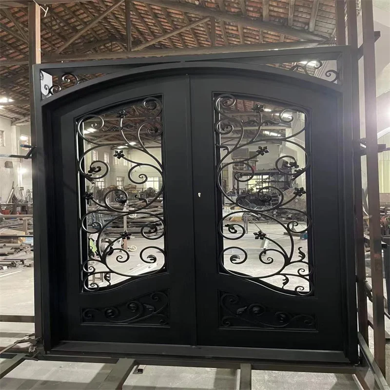 Of Home Made of Iron Sliding Door Frame 2022 Hot-selling Glass Metal Steel Fence Security Fence Panels Wrought Iron Garden Fence