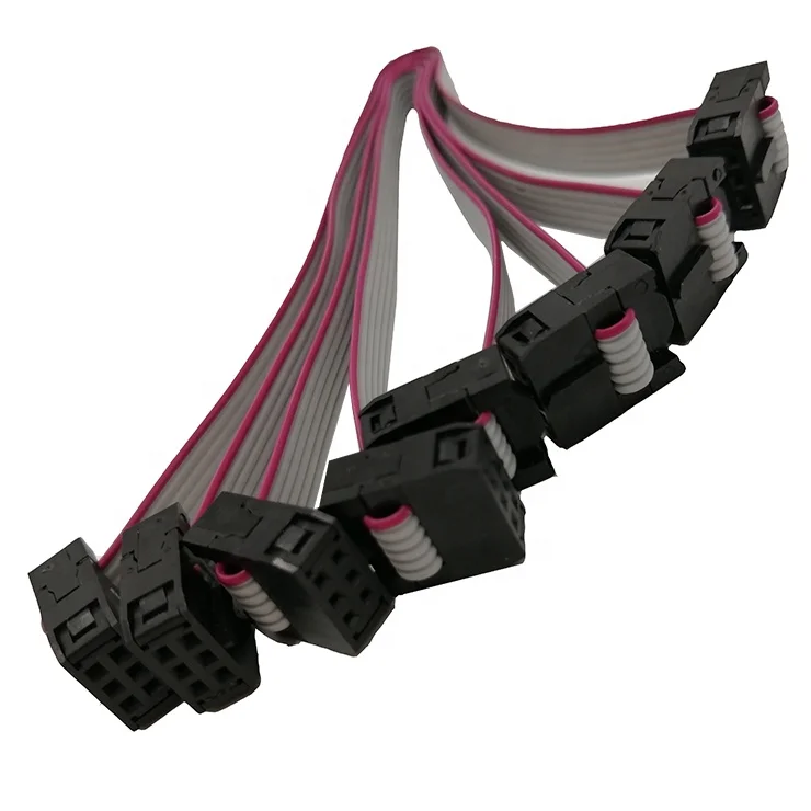 Изготовленный На Заказ 2651 #20 ~ 28 серого и красного цветов гибкий плоский кабель Размеры: 2 3 4 5 6 7 8 9 10 12 14 15 16 18 20 24 30 40 булавки ленточный pin-кабели