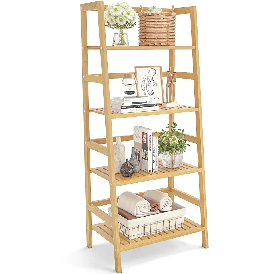 New Arrival Multifunction Storage Holders & Racks Home Decor Standing Type Four Layers Plant Stand Bookshelf