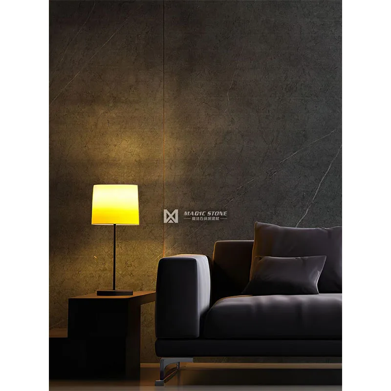 Eco-friendly Soft Stone Marble Look Flexible Cladding  Stone 600*1200/1200*3000 For Living room or TV Background