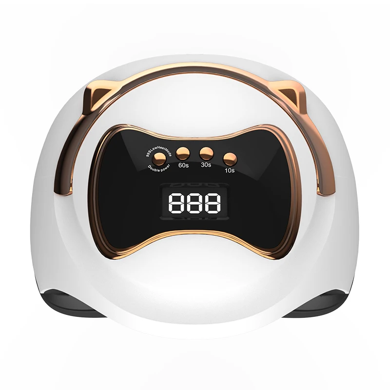 UV LED Nail Lamp Nail Dryer 120W Faster Gel Polish Machine Professional Curing Light with 4 Timer Setting for DIY Nail Art