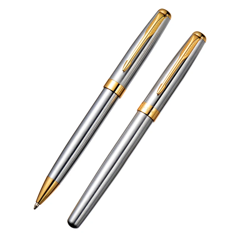 Metal high quality signature Promotional silver business gift set pen, luxury china gift set 2020 popular creative  hotel pen