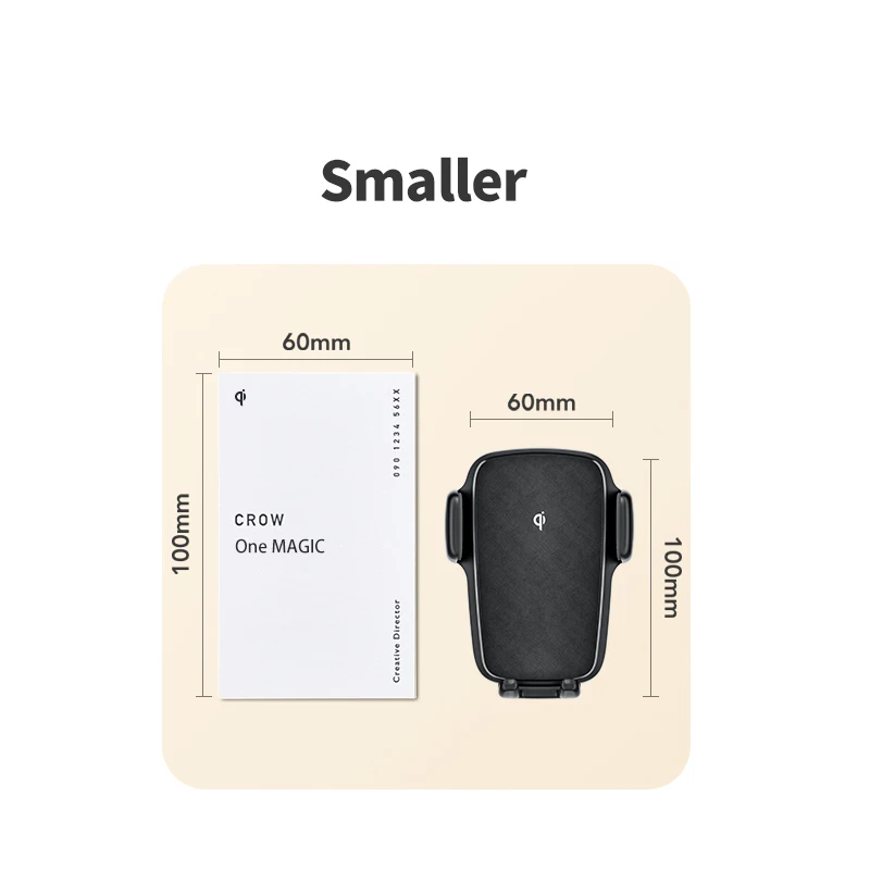 YTGEE 2021 New Mini 15w Qi Fast Charging Automatic Car Mount Wireless Charger For Iphone Samsung