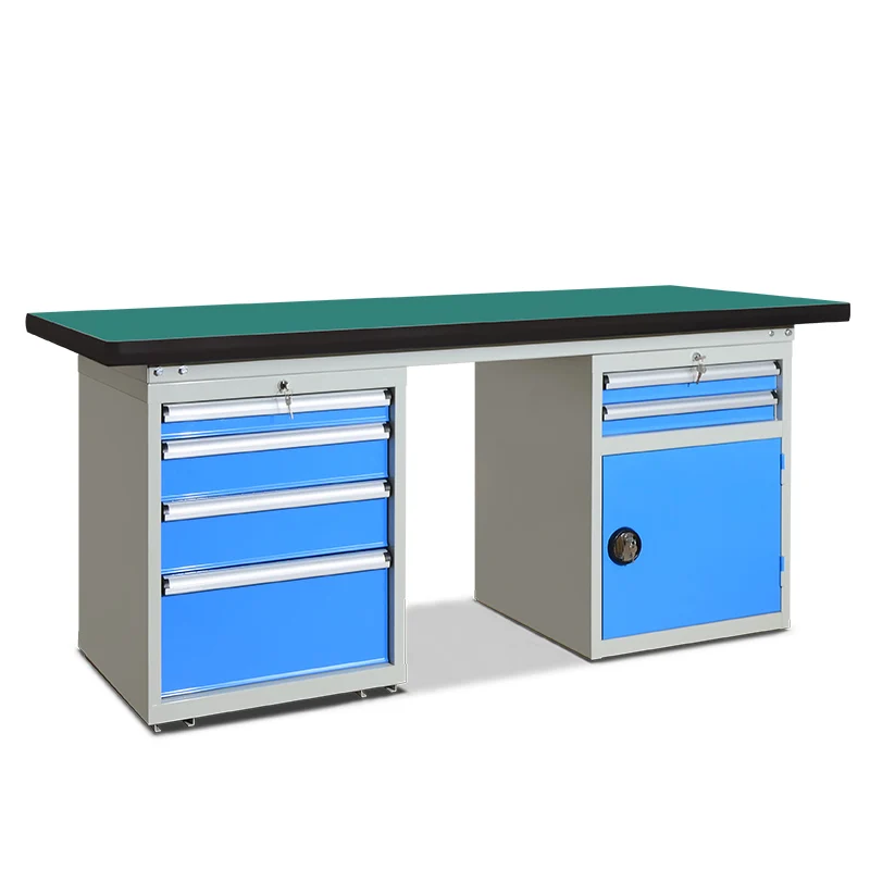 Competitive Price ESD  board heavy duty industrial workbench with drawer and light