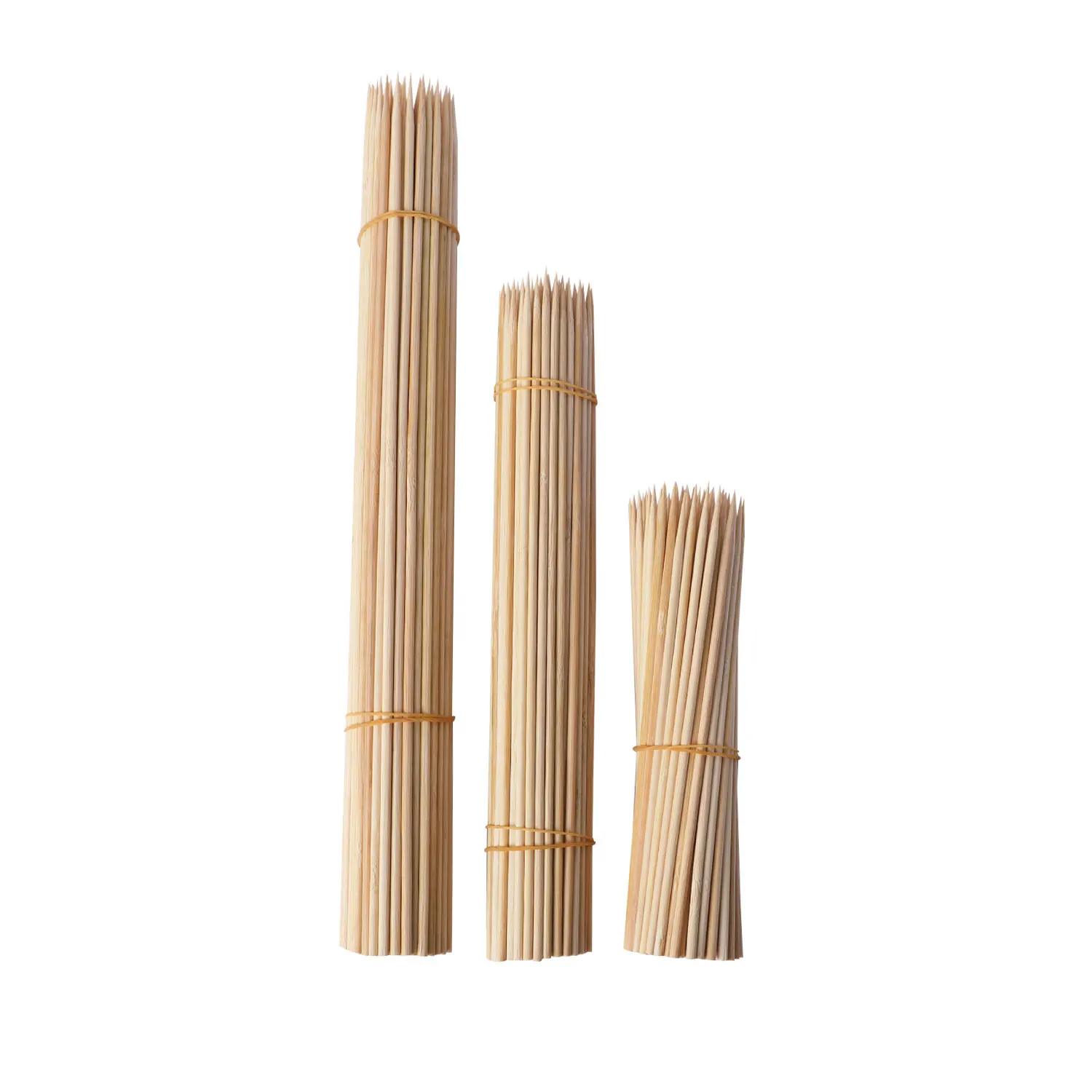 Eco-friendly Degradable Sustainable BBQ Stick Manufacturers Wholesale Bamboo Skewer