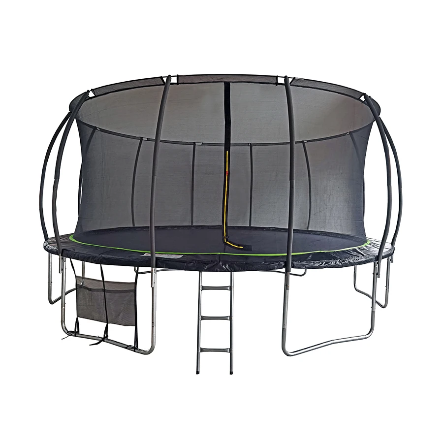 Funjump Good Quality Elasticity Trampoline Outdoor 16ft Large Round Gym Trampoline with Safety Net