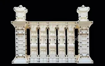Reazone 2022 New Design Concrete rail mold Casting in place double round Baluster balustrade plastic concrete Mold