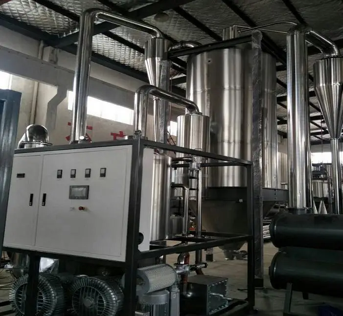 ПЭТ пластиковые хлопья кристаллический