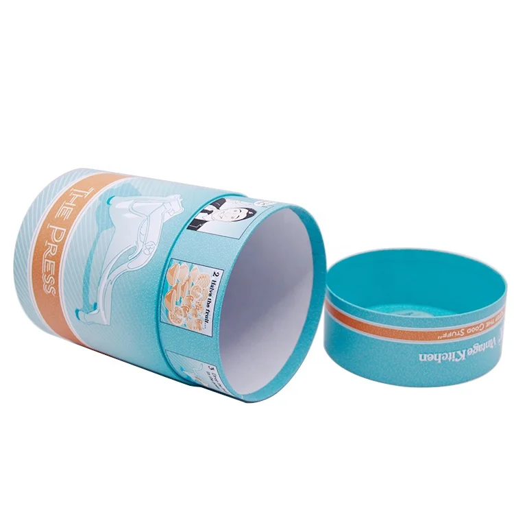 Luxury Design Essential Oil Perfume Bottle Clothes Juicer Round Cylinder Box Packaging Paper Tube