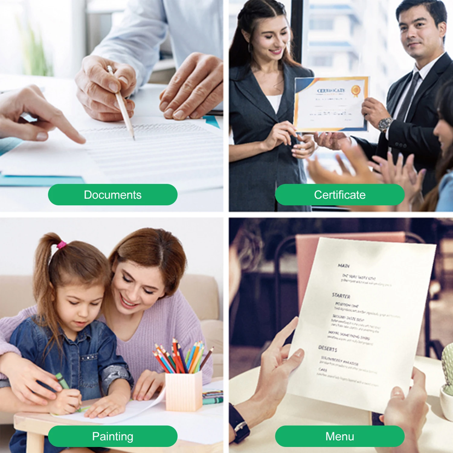 LM2000 Home and Office Equipment Desktop A4 Paper PVC Film Laminating Pouch Laminator Machine