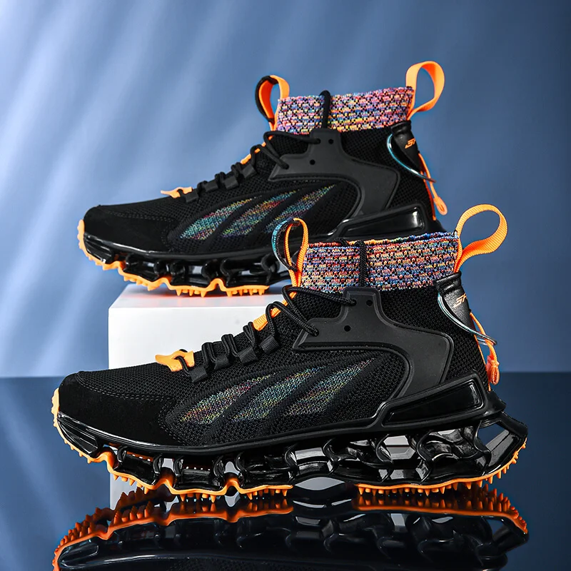  Big Size Non Slip Basketball Shoes For Outdoor High Top Ankle Men Couple
