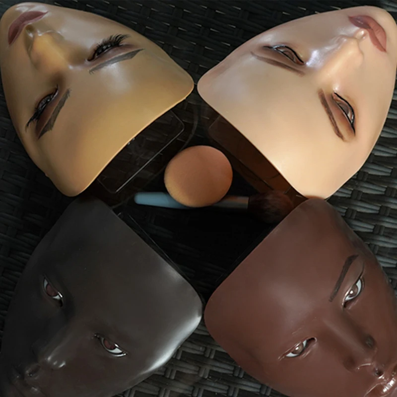 Full Face 5D Reusable Silicone Practice Board makeup face practice
