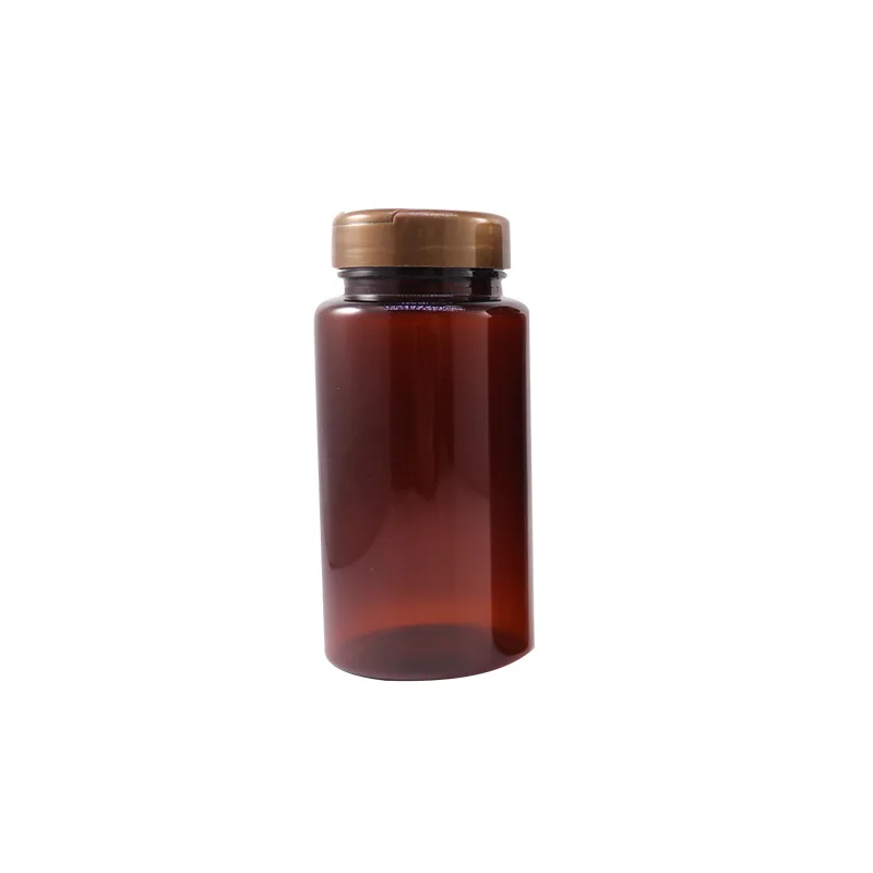 Wholesale 60ml 120ml 150ml 200ml 250ml Amber Vitamin Medicine Wide Mouth Plastic Bottle for Tablet Pill Capsule Packaging