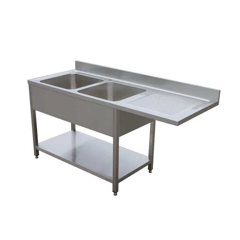 Stainless Steel portable mobile hand wash station with hot wa Kitchen Sink