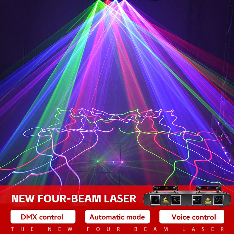 High quality 4 hole stage equipment colorful event flashing stage lights for ambience nightclub camping club