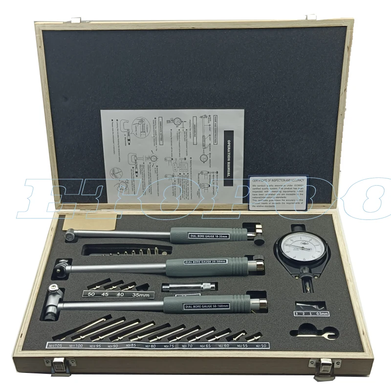 Dial Bore Gauge 18-160mm 0 01mm Center Ring Micrometer Gauges Measuring Tools dial gauge OEM Origin Range Reading