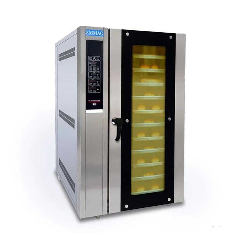 commercial 12 trays gas convection oven with rack