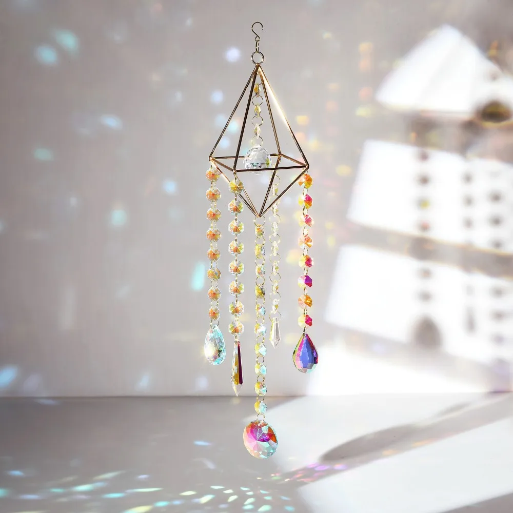 Honor Of Crystal Crystal Balls Hanging Sun Catcher Holiday Gift Crystal Ornament Window Pendant Accessories