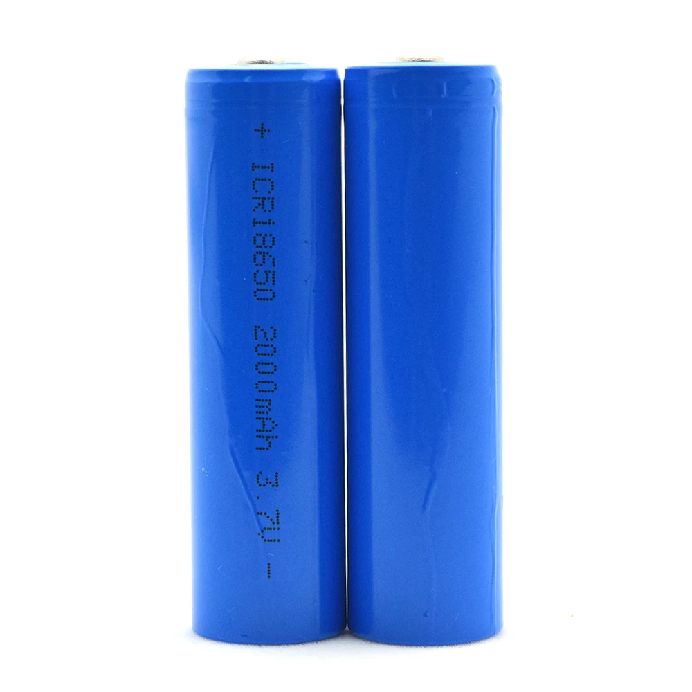 Rechargeable 3.7 V 2000 Mah Li-ion Icr18650 3.7v 2000mah Icr 18650 Lithium Li Ion Batteries Battery