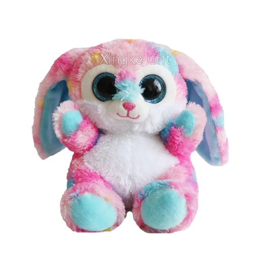 Free stuff 15cm pink rabbit big eyes plush toy pelucia doll