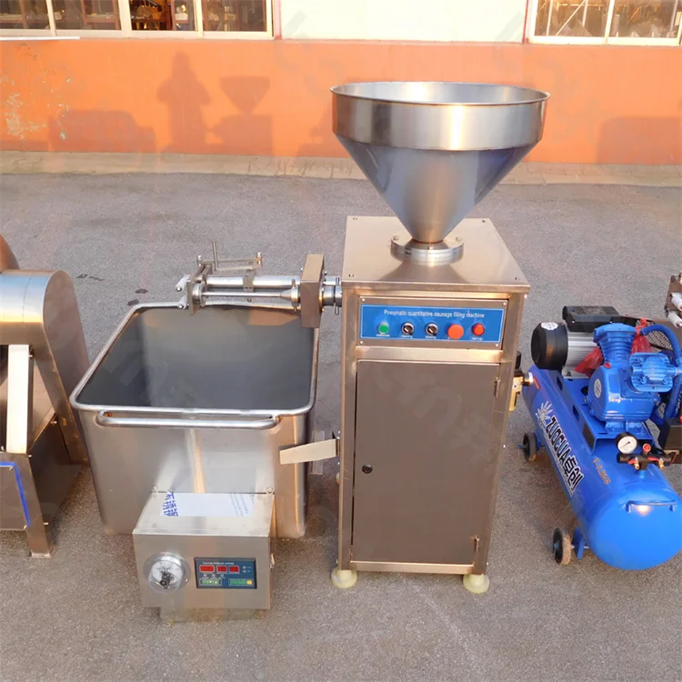Hydraulic Industrial Sausage Stuffing Machine Sausage Maker Twister Making Machine Pork Chicken Vacuum Sausage Stuffer