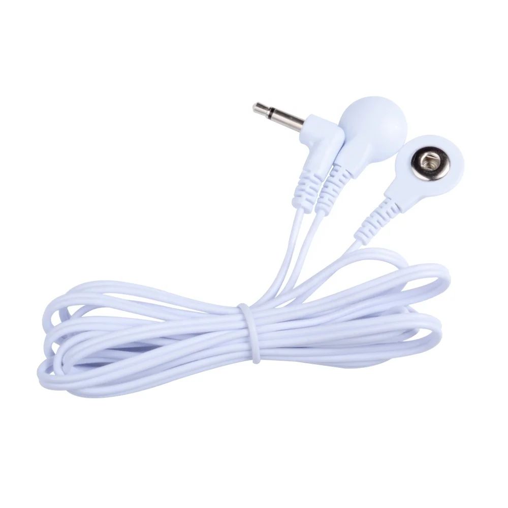 Konmed KM710 Safety Plug Two 2mm Pin Red-black TENS Lead Wire Made of PVC and Copper Foil TENS Unit Electrodes Replacement Cable