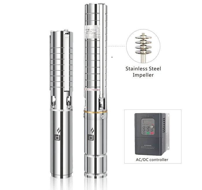 Bomba De Agua Sumergible 4 Inch 220V 1Hp Multistage Centrifugal Submersible Deep Well Water Pump Pumps Motor Price India Italy