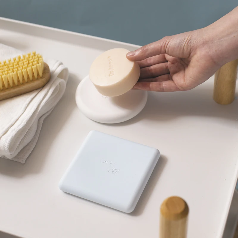 Fast Water Absorption Antifungal Eco-friendly Bathroom Diatomite Soap Dish Holder