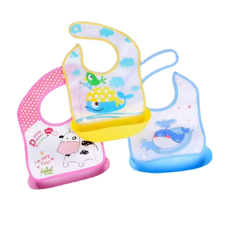 Baby waterproof cartoon printing bib cartoon EVA bib baby bib wholesale