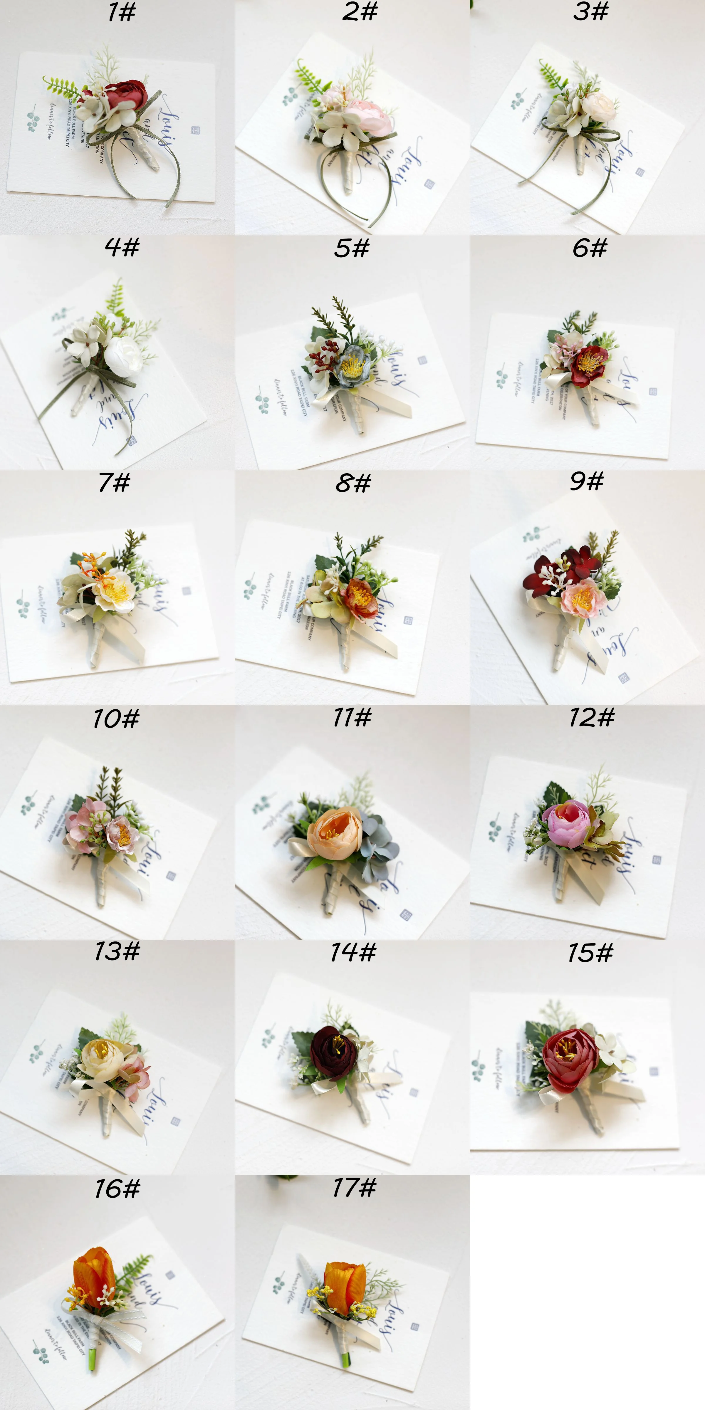 Corsage and Boutonniere Wedding Corsage Boutonnieres Corsage Boutonniere for Wedding Flowers Accessories Prom Suit Decor