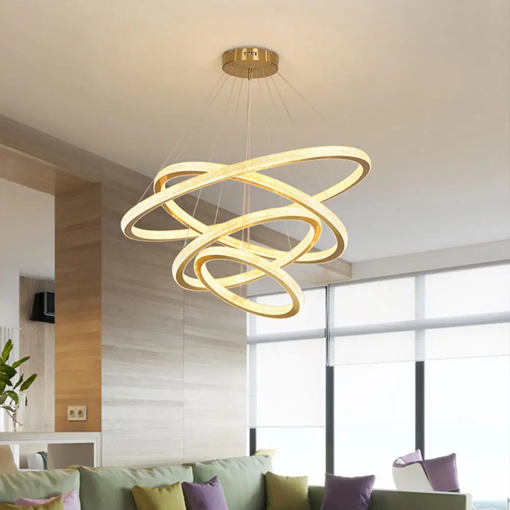 Factory Customization Modern Pendant Lights Elevate Your Space with Stylish and Versatile Lighting Gold and Black Options 4 Size
