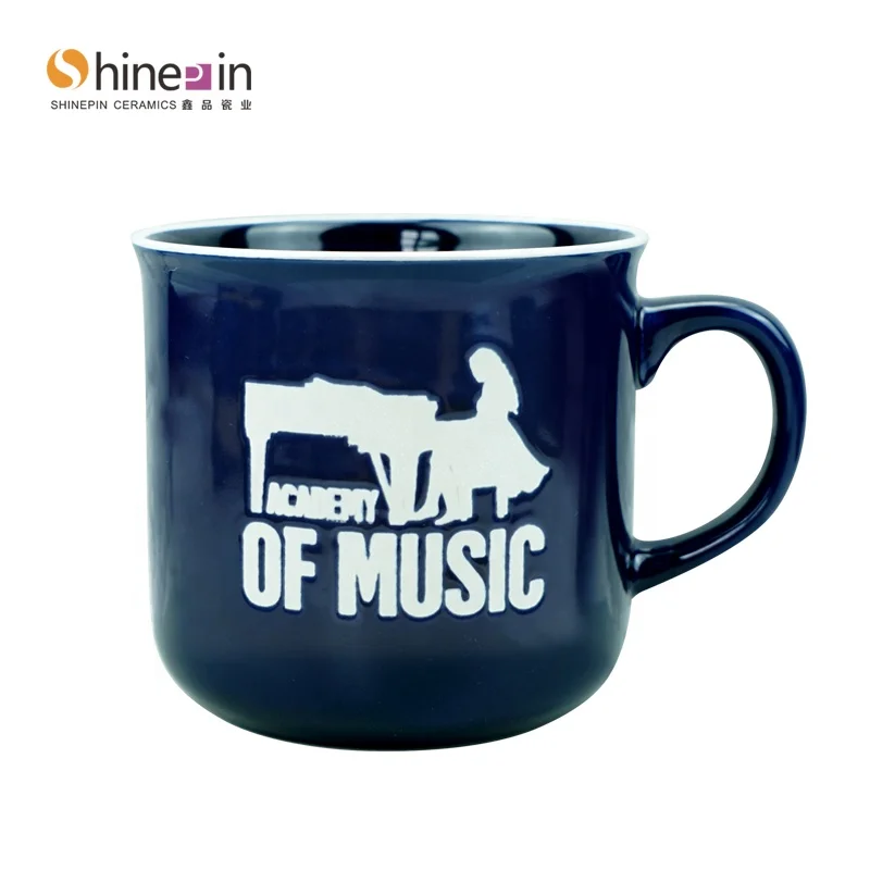 Factory Wholesale enamel Glaze Color hand printing Ceramic Mug Porcelain Promotional Homeware Coffee Mug Dinnerware  Mugs