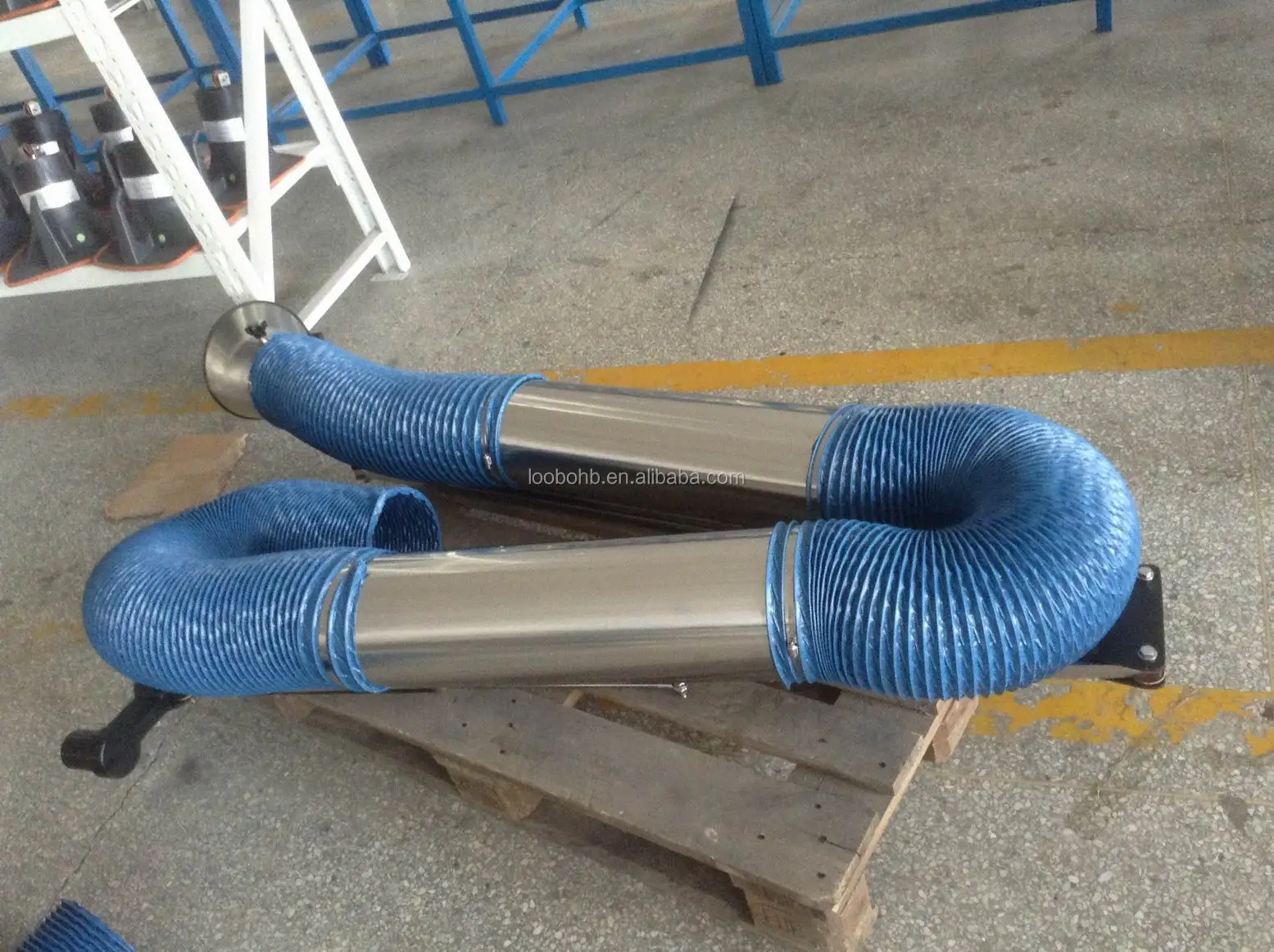 LB-JYC Welding fume extraction arms, dust collection arm used for source fume extraction for the industrial workshop