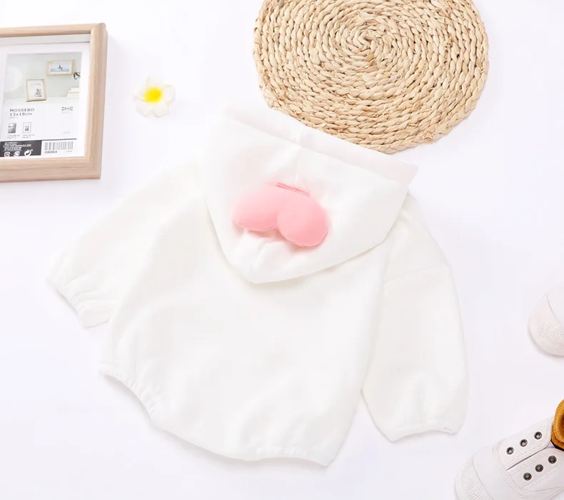 
Newborn Unisex Baby Romper Hoodie Cartoon Rabbit Long Sleeves Outfits 