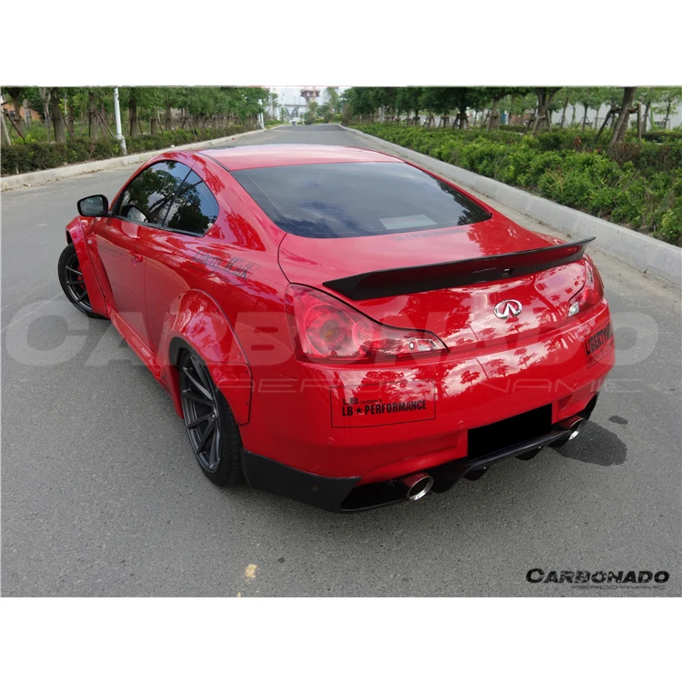 B STYLE Carbon Fiber Trunk Spoiler wings ForInfiniti G37 Coupe