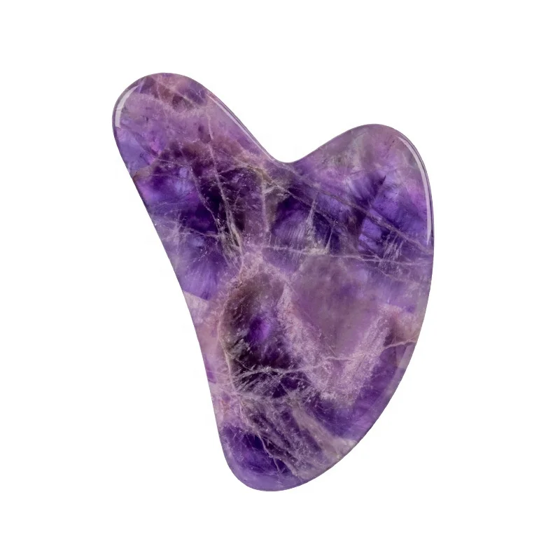 Heart Shaped Gua Sha Guasha Board Pink Rose Quartz Jade Stone Scraping Massage Tool Gua Sha Board