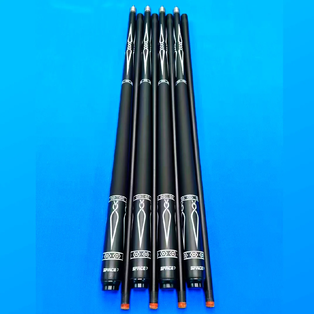 Hot sale good quality pool billiard cues carbon 1/2 jointed cues sticks