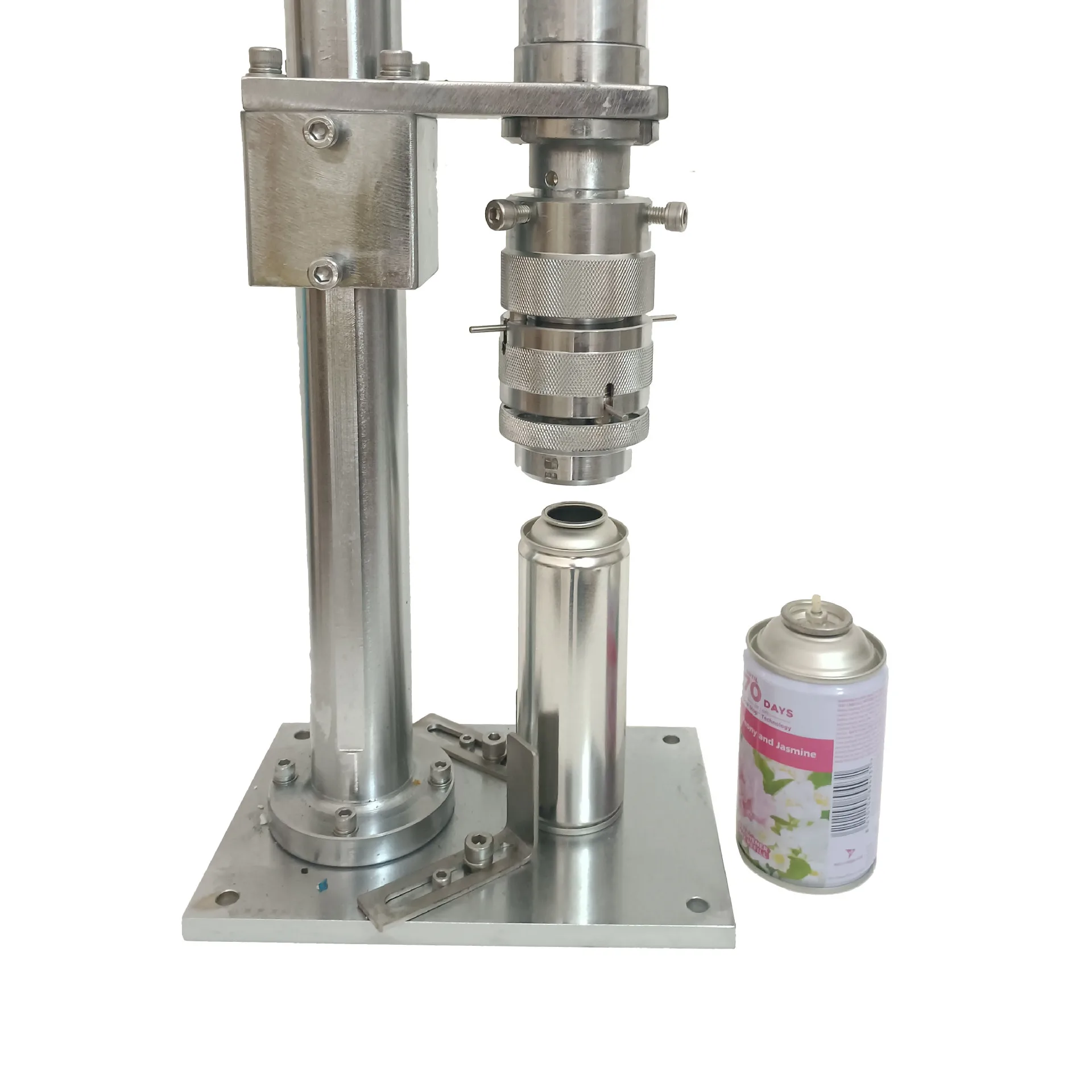 Aerosol Filling And Crimping Machine for Spray Paint Can Capping  Manual Aerosol Cans Sealing Machine