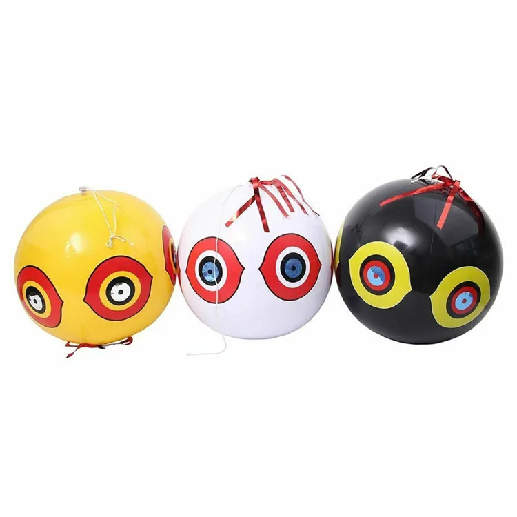 High Quality 40cm bird scare eye inflatable pvc balloon beach ball for scaring bird
