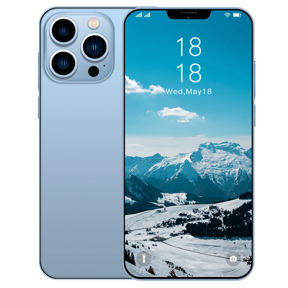 OME i13 Pro max mobile phone RAM+ROM 8+256 GB 6.7inch, 5MP Camera Android smartphone cheap cell phone